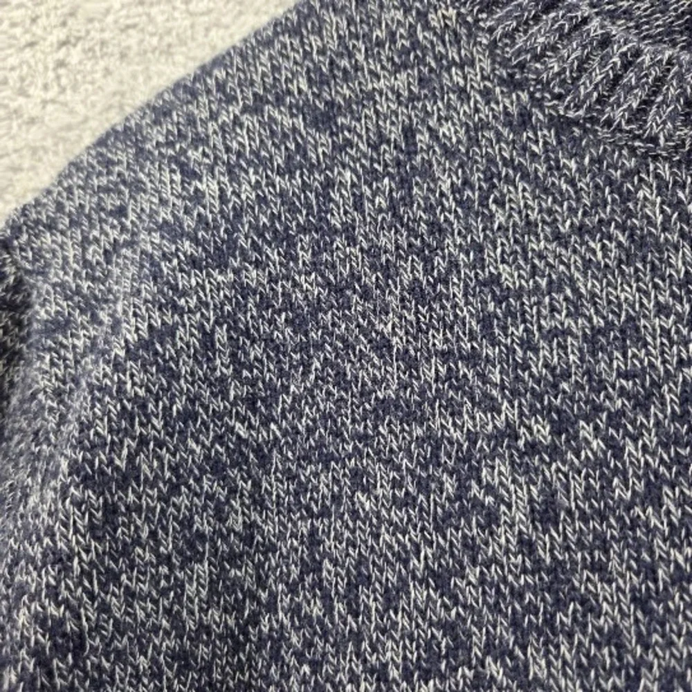 Eddie Bauer Sweater Mens Large Tall (TL) Crewneck Knit Pullover Marled Knit Blue - Picture 3 of 13